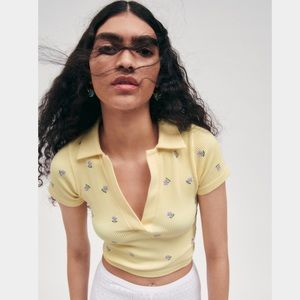 Zara Embroidered Polo